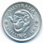 Australia, 1 shilling, 1961