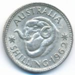 Australia, 1 shilling, 1962