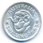 Australia, 1 shilling, 1963