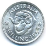 Australia, 1 shilling, 1963