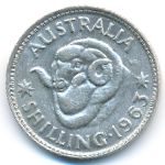 Australia, 1 shilling, 1963