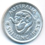 Australia, 1 shilling, 1963
