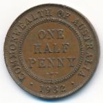 Australia, 1/2 penny, 1932