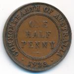 Australia, 1/2 penny, 1933