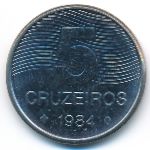 Brazil, 5 cruzeiros, 1984
