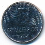 Brazil, 5 cruzeiros, 1984