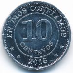 Nicaragua, 10 centavos, 2015