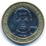 Dominican Republic, 5 pesos, 2008