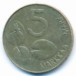 Finland, 5 markkaa, 1993&ndash;1995