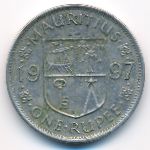 Mauritius, 1 rupee, 1997