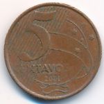 Brazil, 5 centavos, 2001