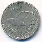 Барбадос, 10 центов (1973–2005 г.)