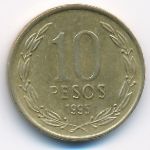 Chile, 10 pesos, 1995