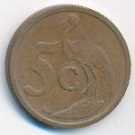 South Africa, 5 cents, 2004