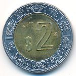 Мексика, 2 песо (2011 г.)
