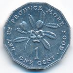 Ямайка, 1 цент (1975 г.)