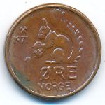 Норвегия, 1 эре (1971 г.)