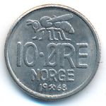 Norway, 10 ore, 1968
