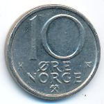 Norway, 10 ore, 1988