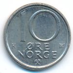 Norway, 10 ore, 1989