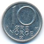 Norway, 10 ore, 1991