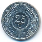 Антильские острова, 25 центов (1998 г.)