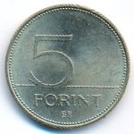 Hungary, 5 forint, 2007