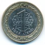 Turkey, 1 lira, 2019