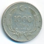 Турция, 1000 лир (1990 г.)