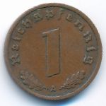 Nazi Germany, 1 reichspfennig, 1939