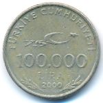 Турция, 100000 лир (2000 г.)