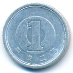 Япония, 1 иена (1990 г.)