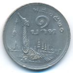 Thailand, 1 baht, 1977