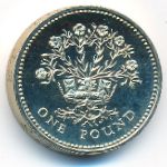Великобритания, 1 фунт (1986–1991 г.)