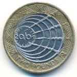 Великобритания, 2 фунта (2001 г.)