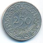 Суринам, 250 центов (1987–1989 г.)