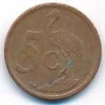 South Africa, 5 cents, 2008
