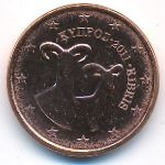 Cyprus, 1 euro cent, 2011
