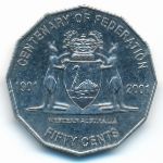 Австралия, 50 центов (2001 г.)