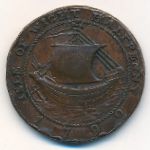 Isle of Wight, 1/2 penny, 1792