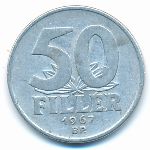 Hungary, 50 filler, 1967