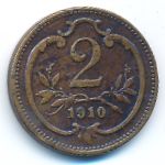 Австрия, 2 геллера (1910 г.)