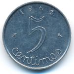 France, 5 centimes, 1964