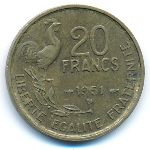 France, 20 francs, 1951