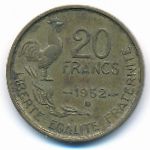 France, 20 francs, 1952