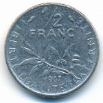 Франция, 1/2 франка (1967 г.)