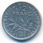 Франция, 1/2 франка (1969 г.)