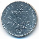 Франция, 1/2 франка (1978 г.)