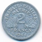 Франция, 2 франка (1944 г.)