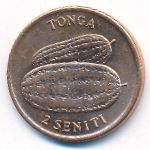 Tonga, 2 seniti, 1975